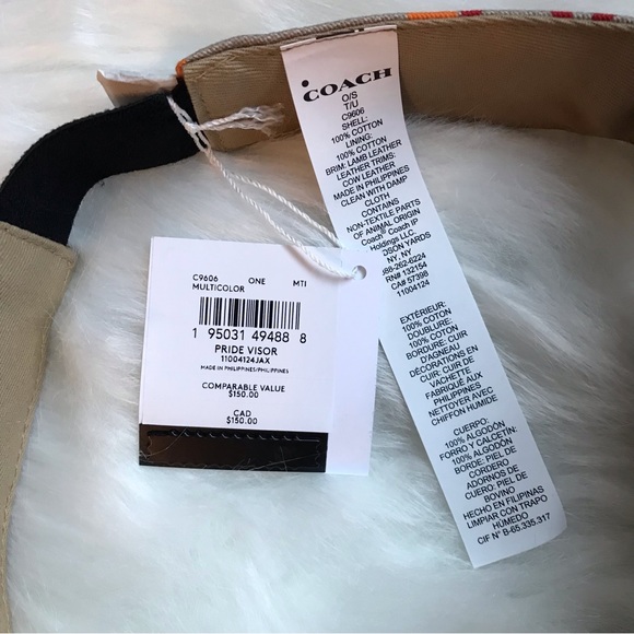 🌈 Coach Rainbow Signature Visor *Special Edition* - Picture 13 of 13
